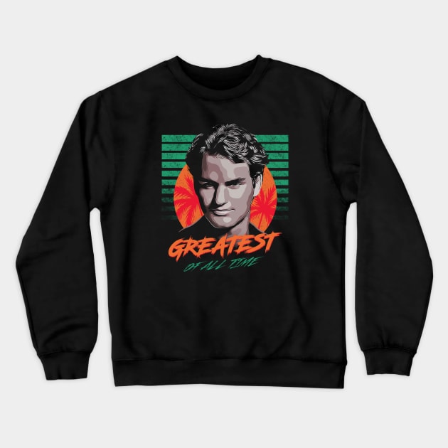 Roger Federer GOAT Crewneck Sweatshirt by slawisa